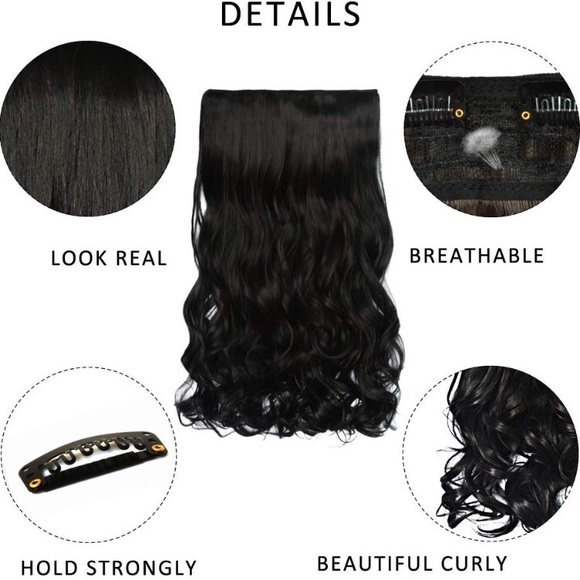 24” Natural Looking Hair  Clips Hair Extensions main image 5